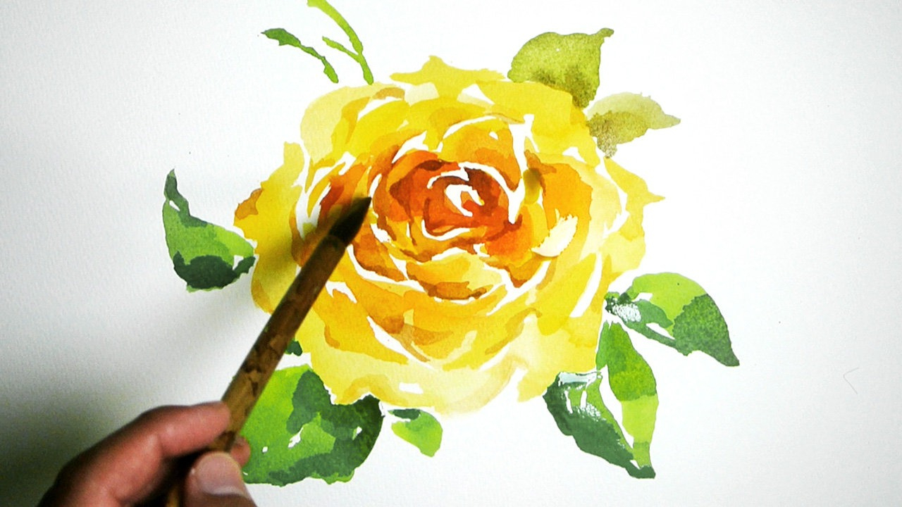 1280x720 Watercolor Paintings Of Roses Watercolor Painting