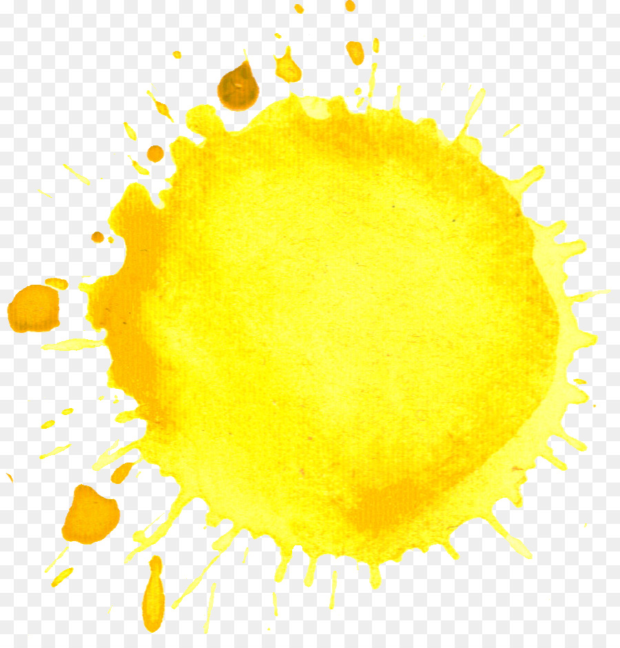 900x940 Watercolor Painting Yellow Clip Art