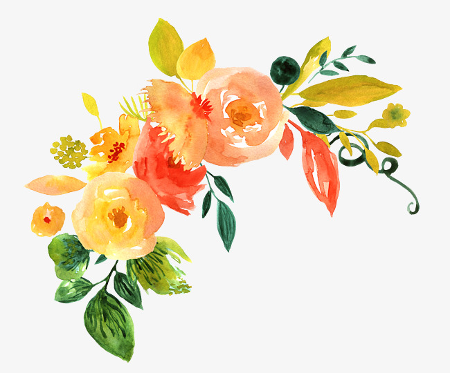 650x540 Similiar Yellow Watercolor Flowers Transparent Keywords