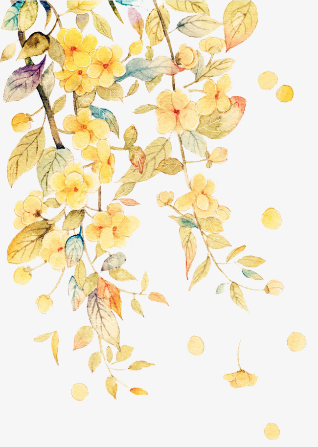 650x914 Watercolor Flowers, Watercolor Clipart, Hand Painted, Flowers Png