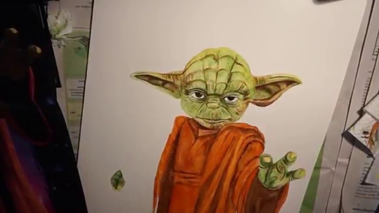 1280x720 Watercolor Yoda