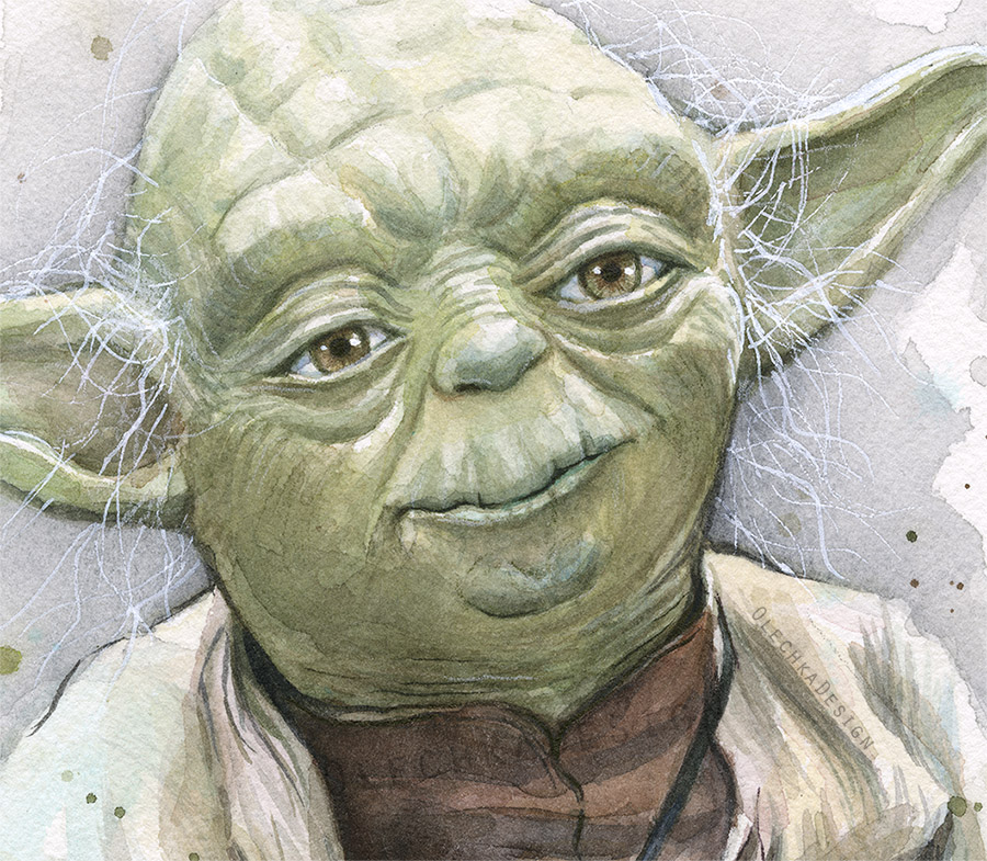 900x785 Yoda Portrait Olechka Design