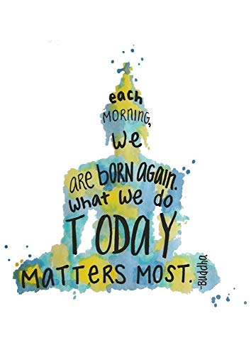 354x500 Buddha Quote Artwork 9x12 Inch Watercolor Painting