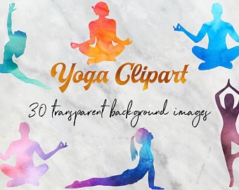 340x270 Yoga Watercolor Etsy