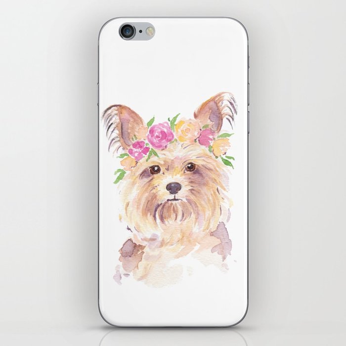 700x700 Yorkie Watercolor Iphone Skin By Imagodeinurserydecor Society6