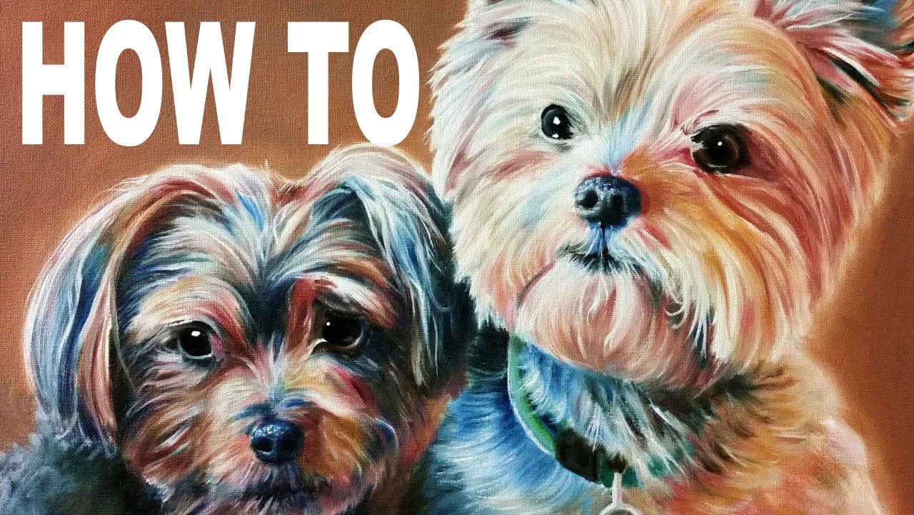 1280x721 Painting Yorkie Dogs Tutorial