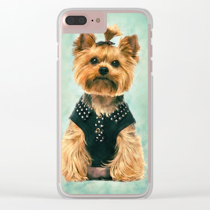 700x700 Watercolor Art Yorkshire Terrier Clear Iphone Case By K9printart