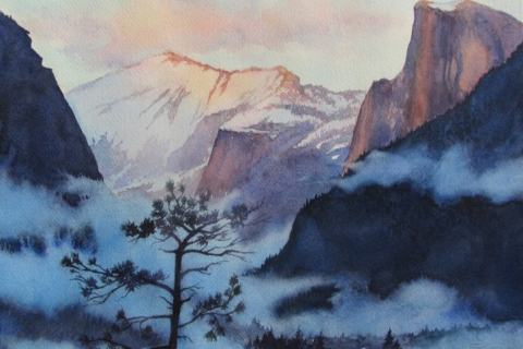 480x320 Spring Watercolor For Beginning And Returning Students Yosemite