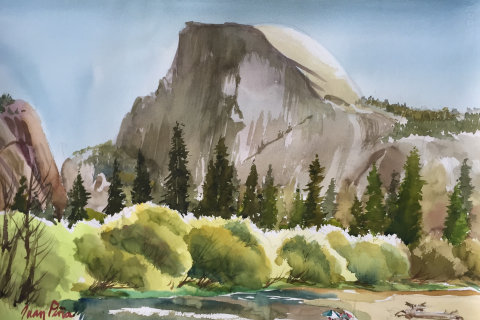 480x320 Three Color Watercolor Yosemite Conservancy