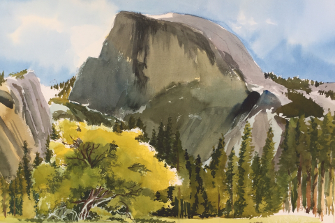 480x320 Watercolor Building From Three Colors Yosemite Conservancy