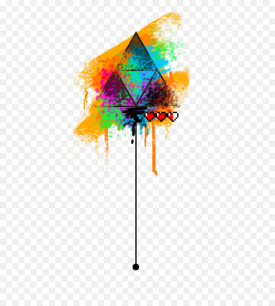 900x1000 Triforce Watercolor Painting The Legend Of Zelda Tri Force Heroes