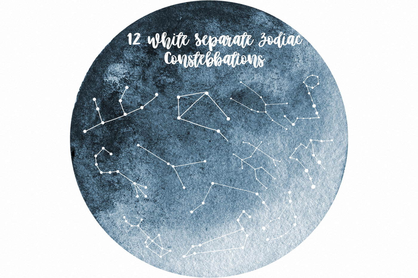 1400x933 Star Constellation Zodiac Watercolor By Springartshop
