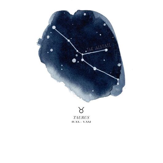 530x530 Zodiac Watercolor Print Waiting On Martha